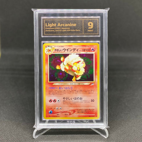 2001 Light Arcanine 9 Mint Pokemon Japanese Darkness, and to Light